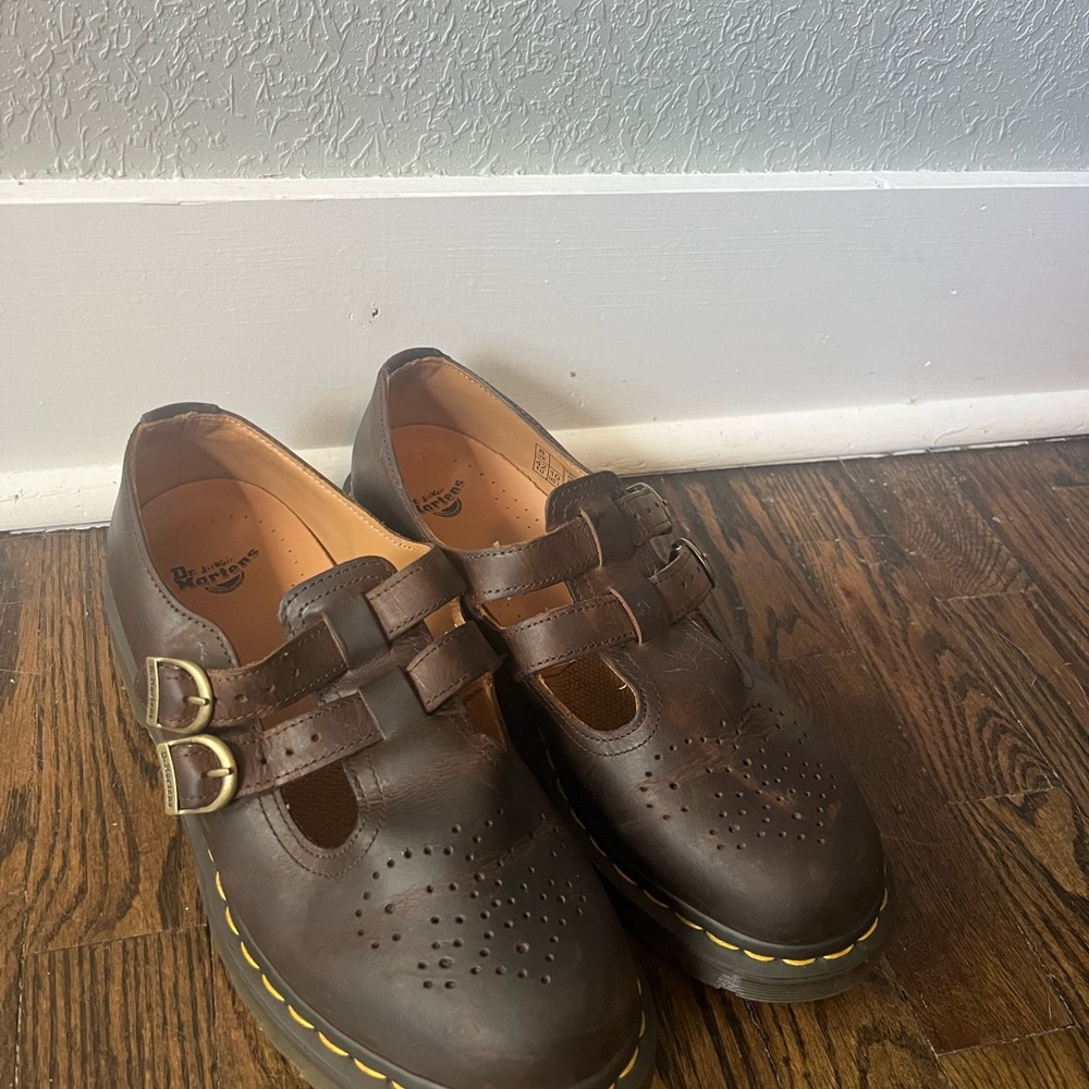 Dr. Martens Brown Mary Jane’s Shoes 42 EU